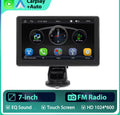Podofo 7'' Bilskjerm - Carplay Android Auto Dashcam GPS