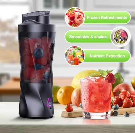 Portable Blender 700ml USB - Oppladbar Smoothie Blender Multifunksjonel