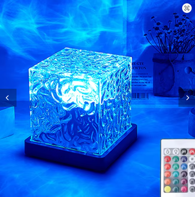 Nordlys Projektor Lampe 16 Farger - Ocean Wave Nattlys med Fjernkontroll