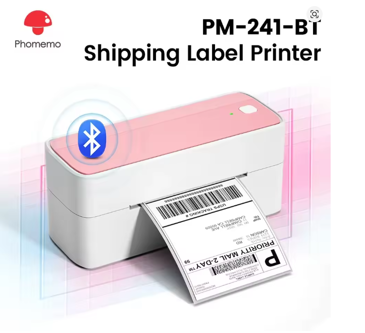 Trådløs Bluetooth-etikettskriver for frakt – 4x6 termisk skriver for iPhone og Android
