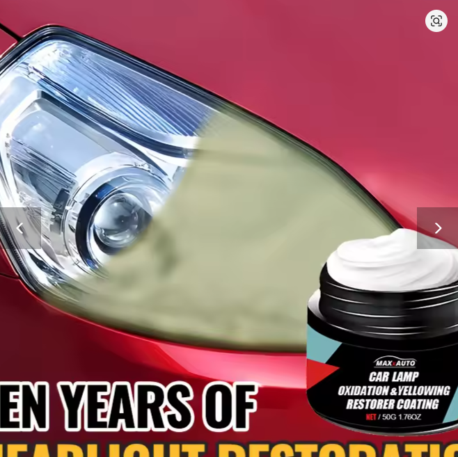 Restaureringssett for billykter – Fjerner gulning, oksidasjon og riper