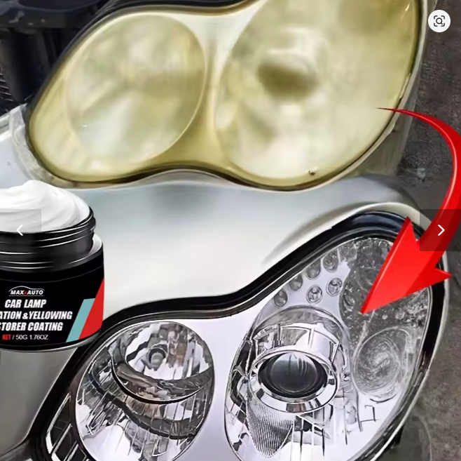 Restaureringssett for billykter – Fjerner gulning, oksidasjon og riper