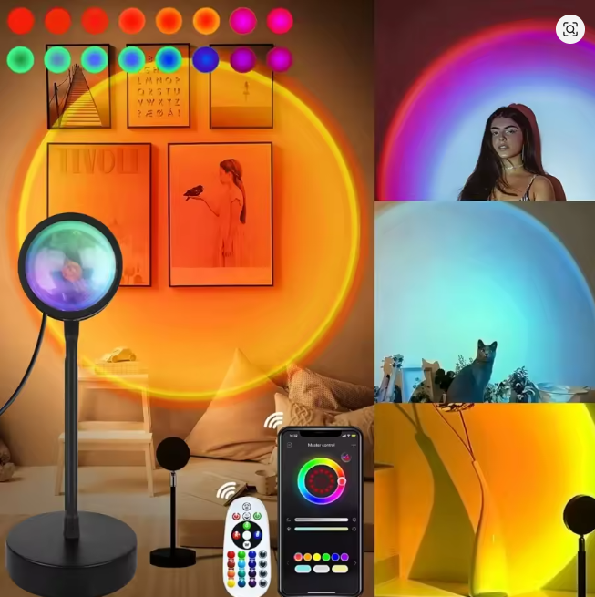 Solnedgang Lampe - LED Projektor Nattlys til Romdekor