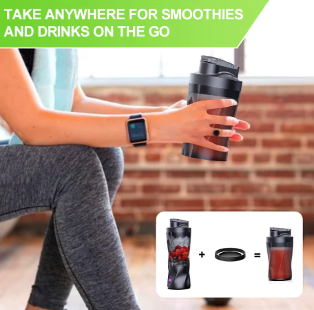 Portable Blender 700ml USB - Oppladbar Smoothie Blender Multifunksjonel