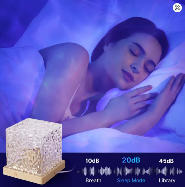 Nordlys Projektor Lampe 16 Farger - Ocean Wave Nattlys med Fjernkontroll