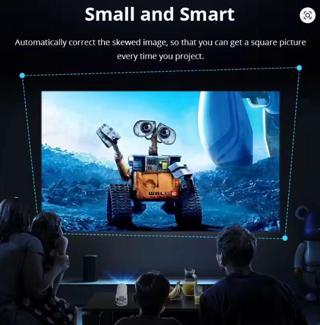4K Projektor Android 11 WiFi6 290ANSI Allwinner BT5.0 1280*720P Bærbar Projektor