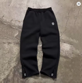Autumn Drawstring Zipper Sweatpants Solid Color Casual High Street Hip-Hop Rap Street Y2K Style High Waist Trousers