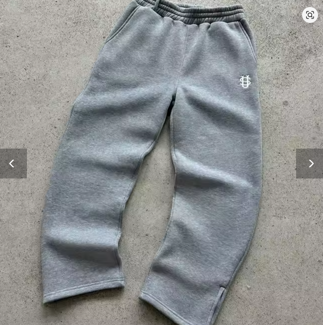 Autumn Drawstring Zipper Sweatpants Solid Color Casual High Street Hip-Hop Rap Street Y2K Style High Waist Trousers