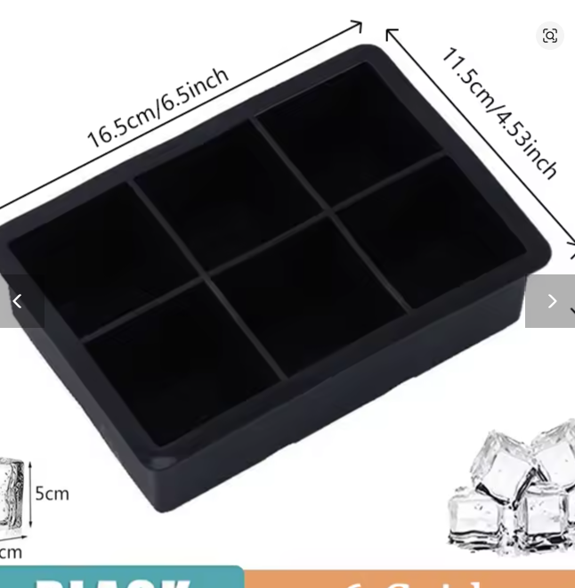 15 Grid Silicone Ice Cube Mold - Big Tray Ice Maker Reusable Bar Whiskey Cocktail