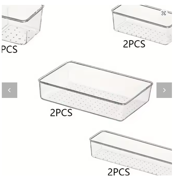 28 PCS Clear Drawer Organizer Set - Versatile Bathroom and Vanity Storage Bins for Bedroom Kitchen