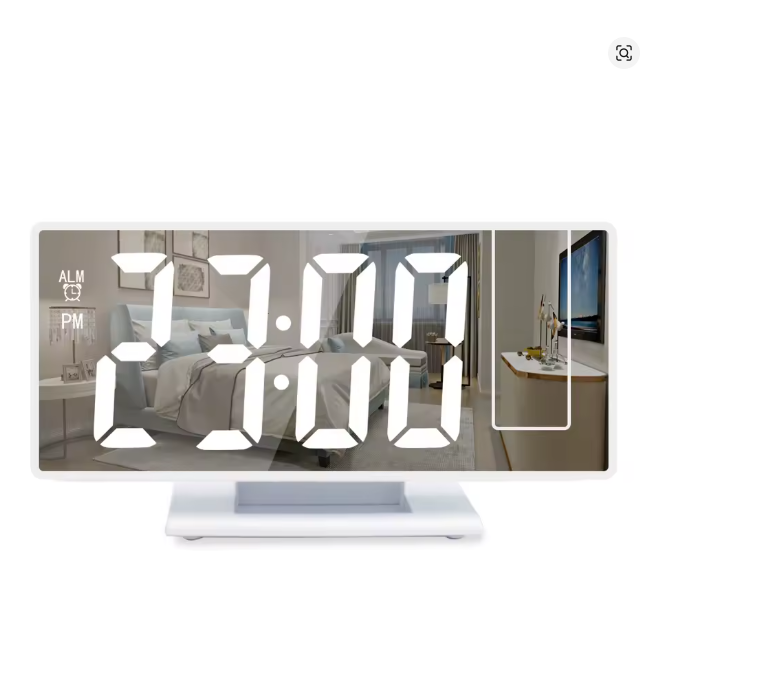 USB Powered Digital Alarm Clock 180° Arm Projection LED Clock