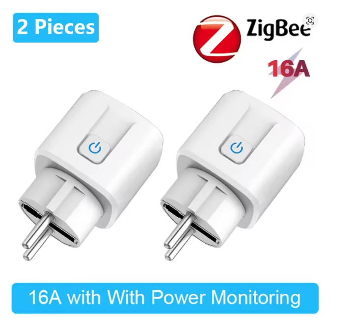 Smart Zigbee Plugg 16A - Trådløs Fjernkontroll med Alexa & Google Home