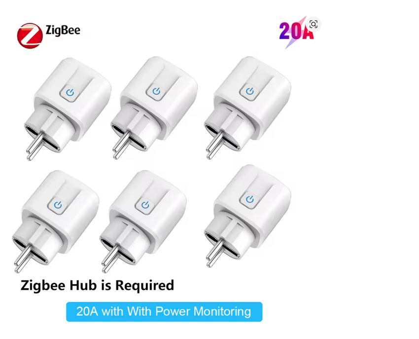 Smart Zigbee Plugg 16A - Trådløs Fjernkontroll med Alexa & Google Home