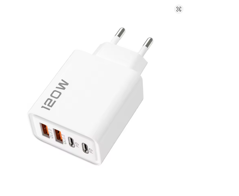 Quick Charge 3.0 Fast Charger Multi Total 120W 4 Port USB Type C PD Mobile Phone Wall Adapter