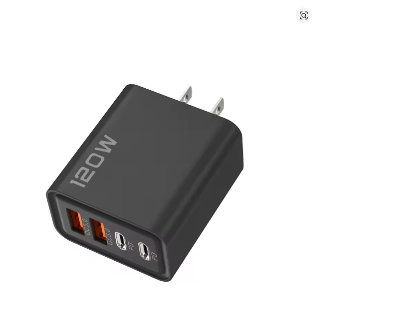 Quick Charge 3.0 Fast Charger Multi Total 120W 4 Port USB Type C PD Mobile Phone Wall Adapter