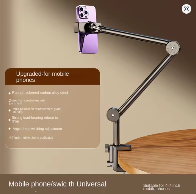 Bed Desktop Tablet Holder Foldable Powerful Clip Lazy Bedside Mobile Phone Bracket Stands Clamp for iPhone iPad Air Pro Mini