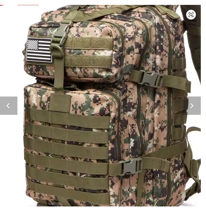 25L Tactical Backpack Waterproof Outdoor Camping Hiking Fishing Hunting Bag Military Rucksack