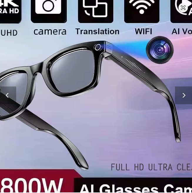 New 800W Camera AI Glasses Men Color-Changing Smart Translation Glasses Photo Video Recording Waterproof Call Glasses