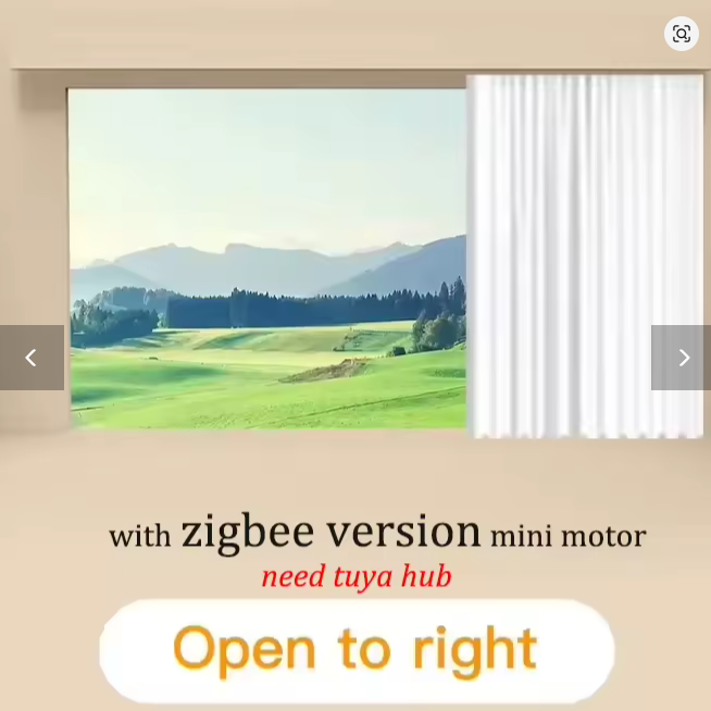 Tuya Zigbee Mini Smart Curtain Motor Electric Curtain Automatic System Rail Rod Support Alexa Alice Google Assistant Smartlife