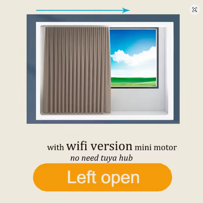 Tuya Zigbee Mini Smart Curtain Motor Electric Curtain Automatic System Rail Rod Support Alexa Alice Google Assistant Smartlife