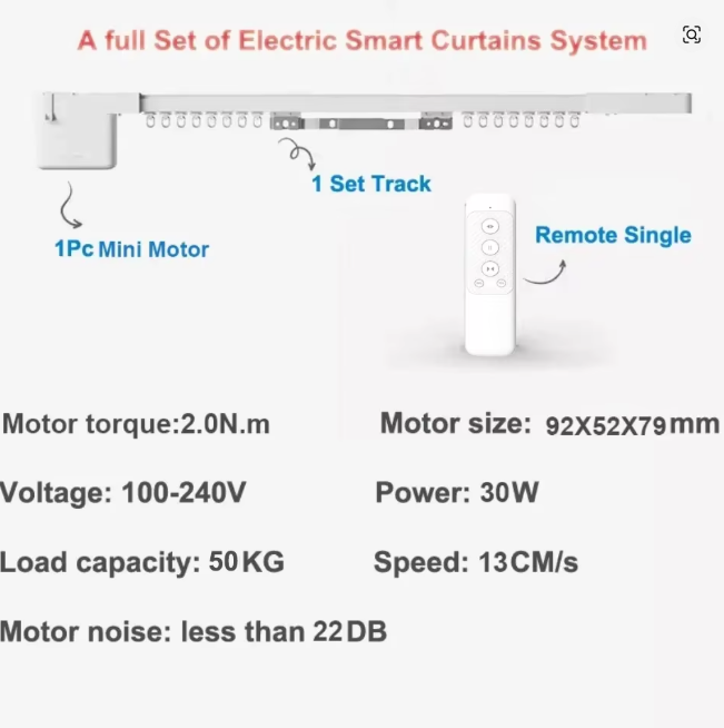 Tuya Zigbee Mini Smart Curtain Motor Electric Curtain Automatic System Rail Rod Support Alexa Alice Google Assistant Smartlife