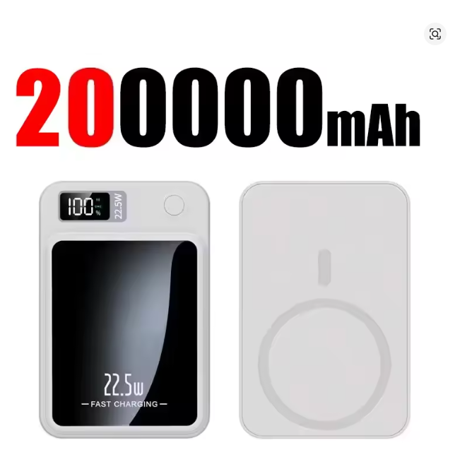 OnePlus 200000mAh Magnetic 32.5W Wireless Charger Power Bank Fast Charging Digital Display