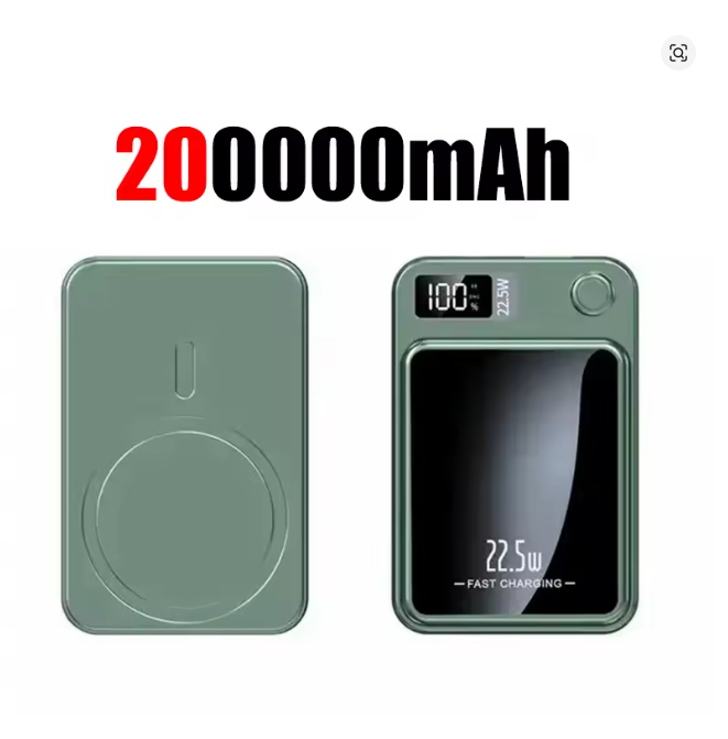 OnePlus 200000mAh Magnetic 32.5W Wireless Charger Power Bank Fast Charging Digital Display