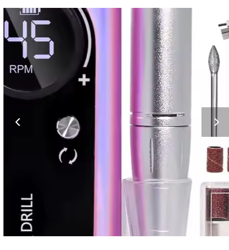 Profesjonell Elektrisk Neglefil 45000RPM – Bærbar Manikyr Maskin